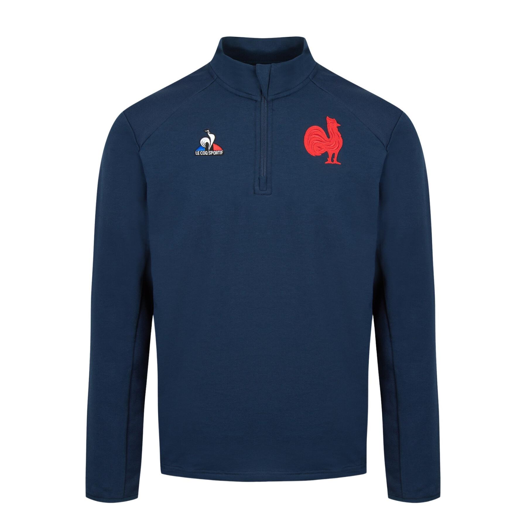 Sweatshirt med 1/2 dragkedja XV de France 2021/22