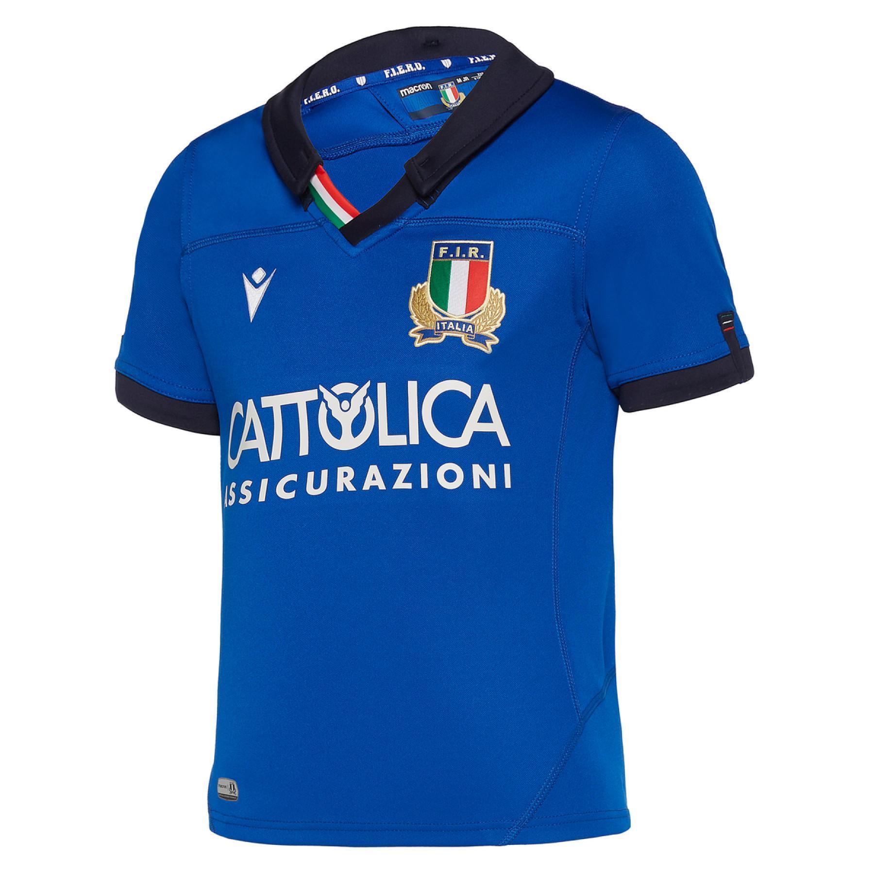 Hemmasittande tröja för barn Italie rugby 2019