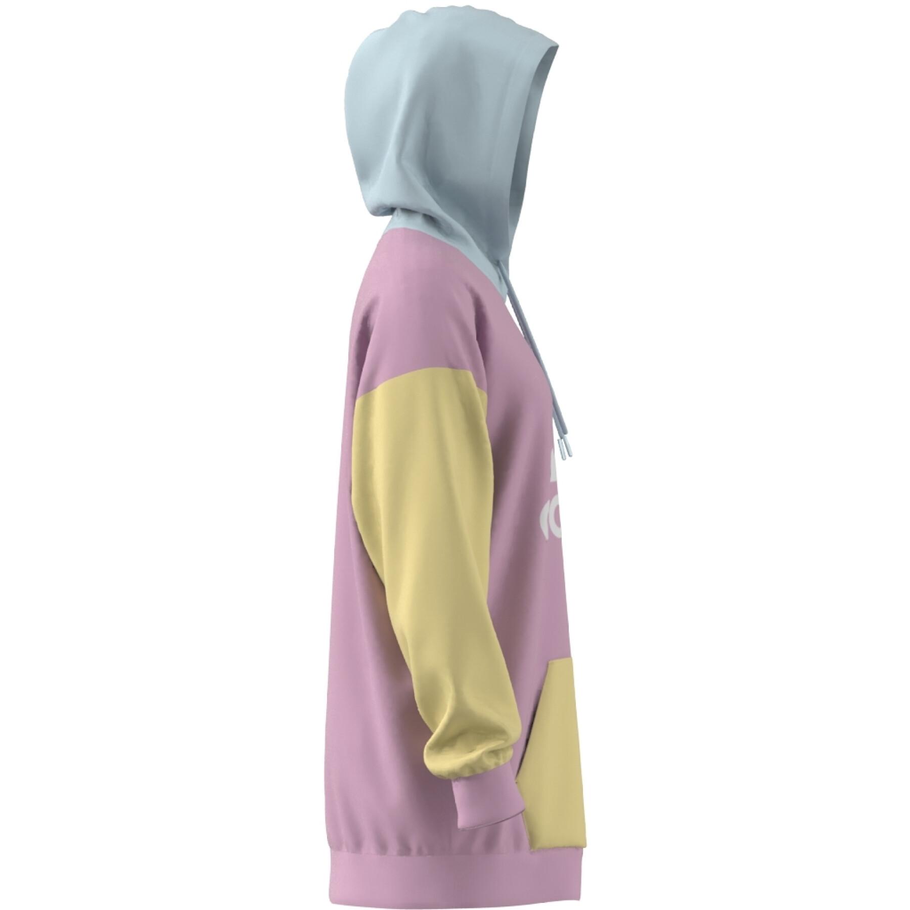 Sweatshirt för kvinnor adidas Essentials Colorblock oversize