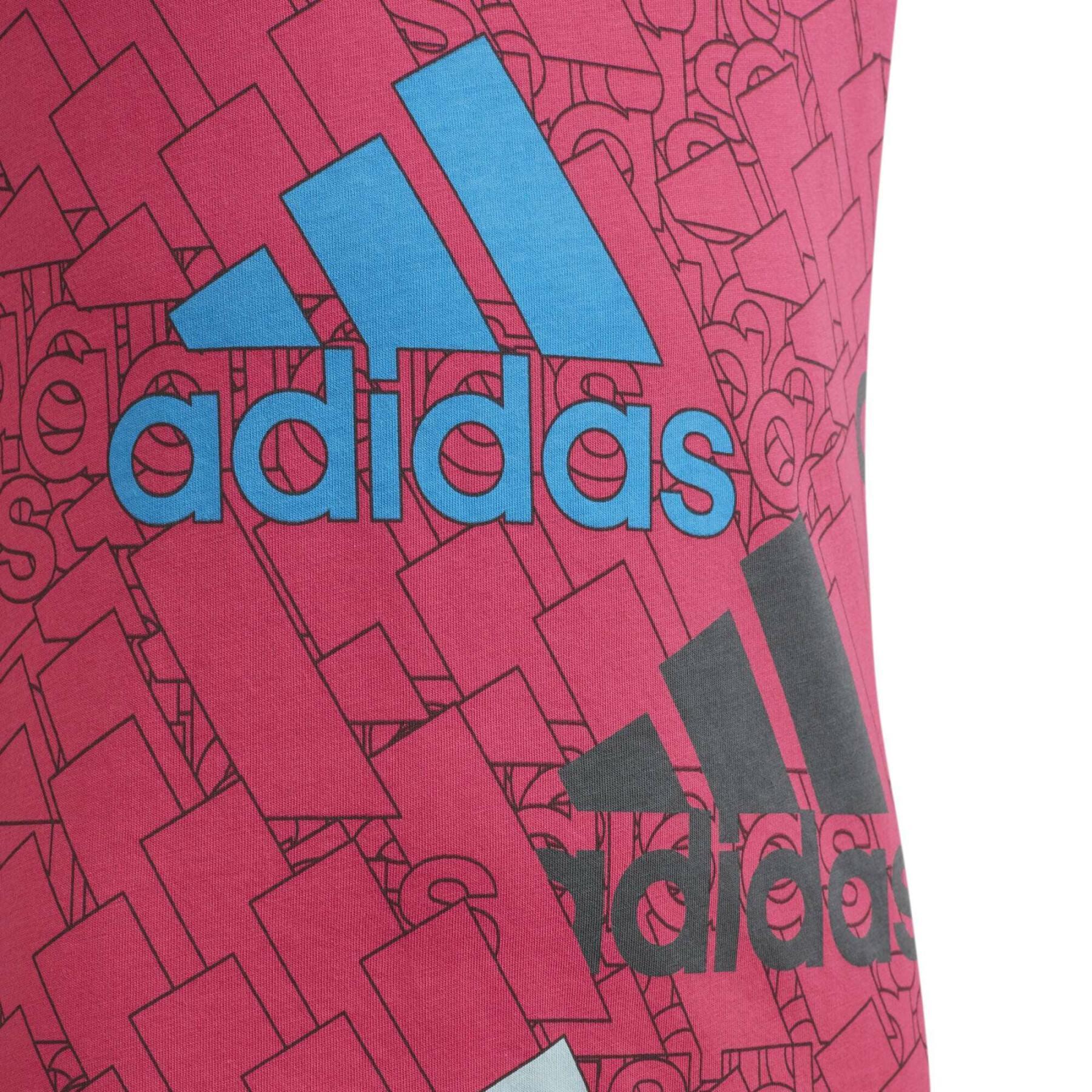 T-shirt med tryck för flickor adidas Essentials Brand Love