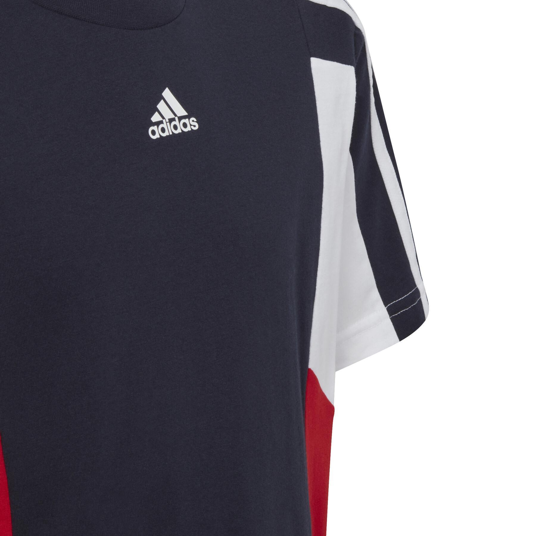 T-shirt för barn adidas 3-Stripes Colorblock
