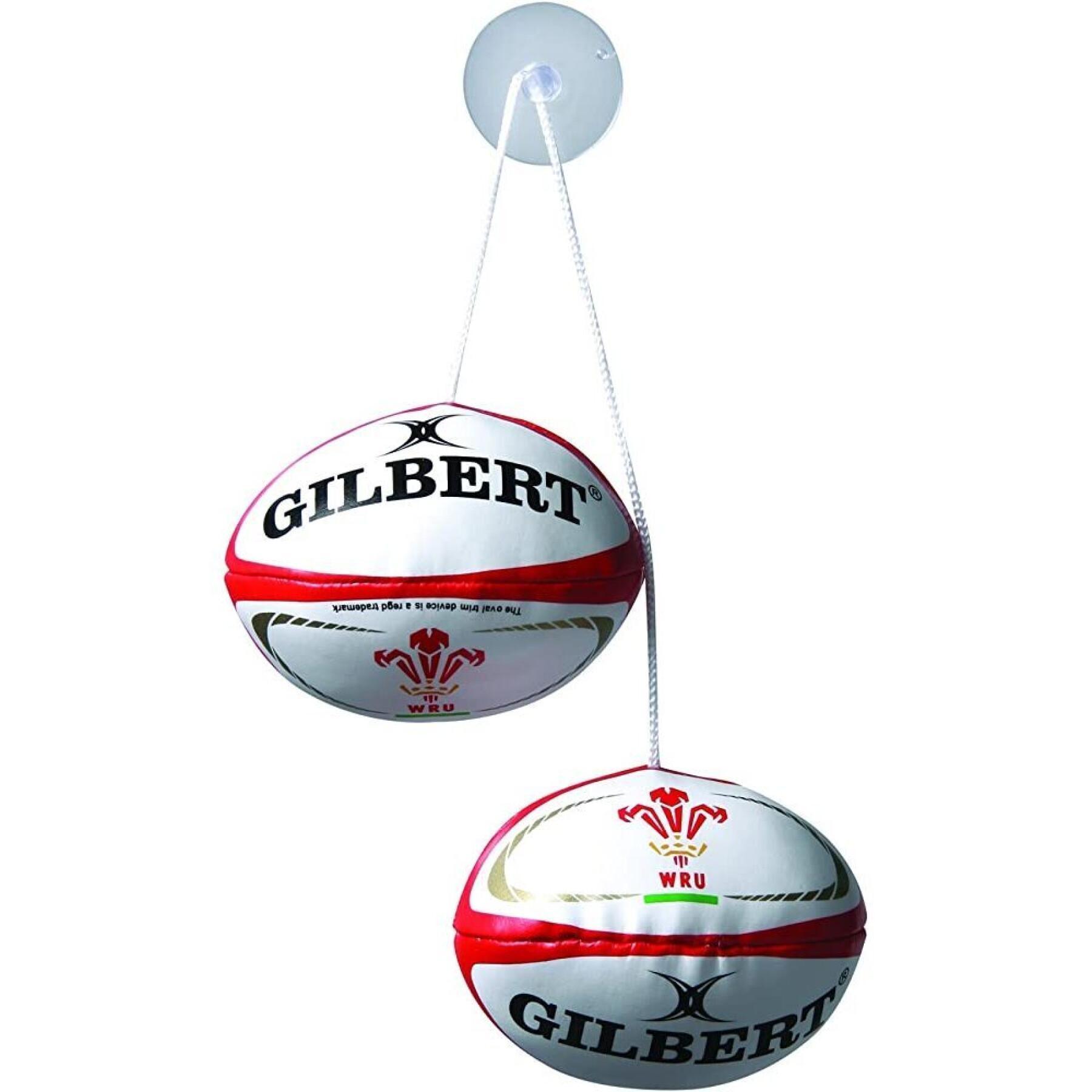 Förpackning med 12 rugbybollar Pays de Galles Dangle