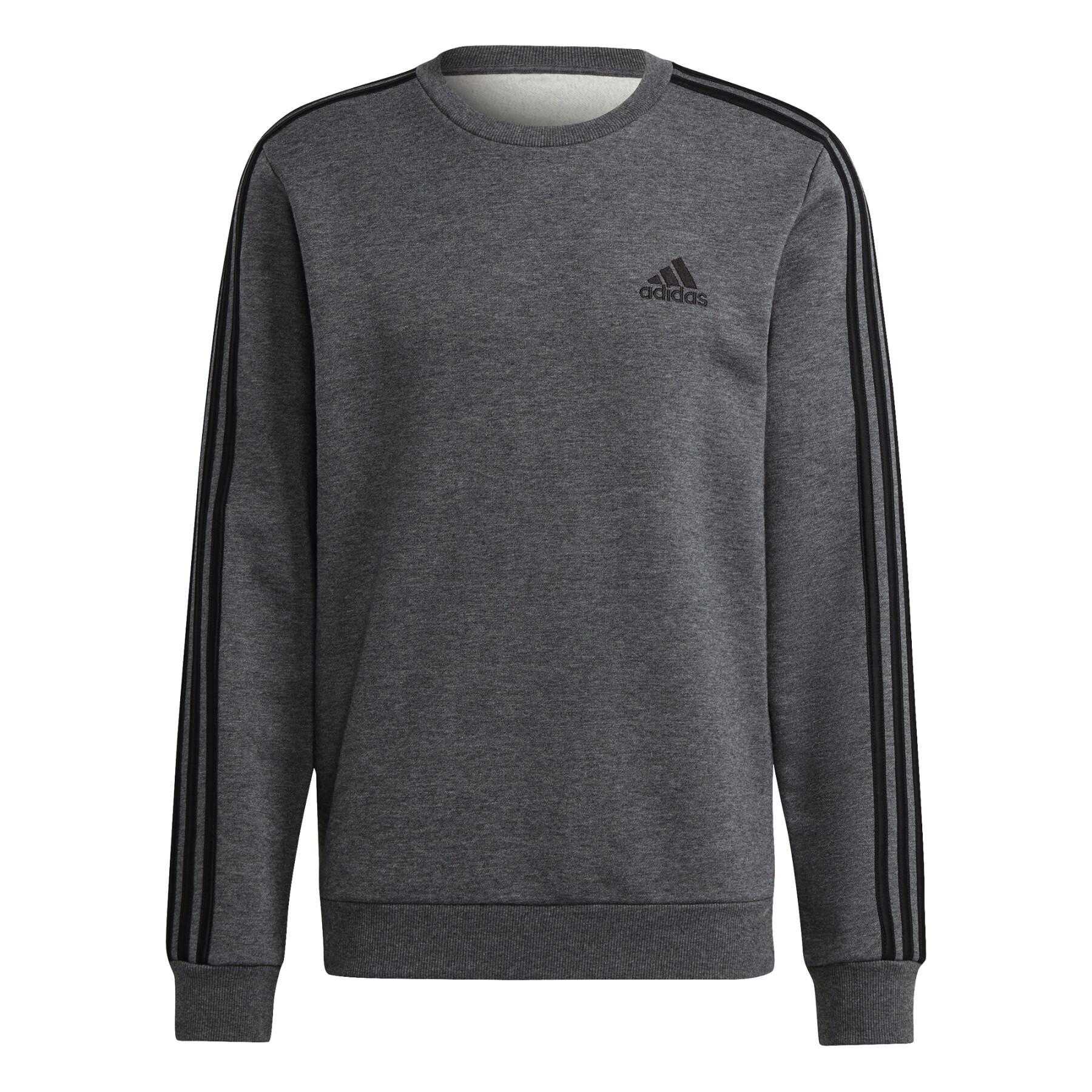 Sweatshirt med rund halsringning adidas Essentials Fleece 3-Stripes