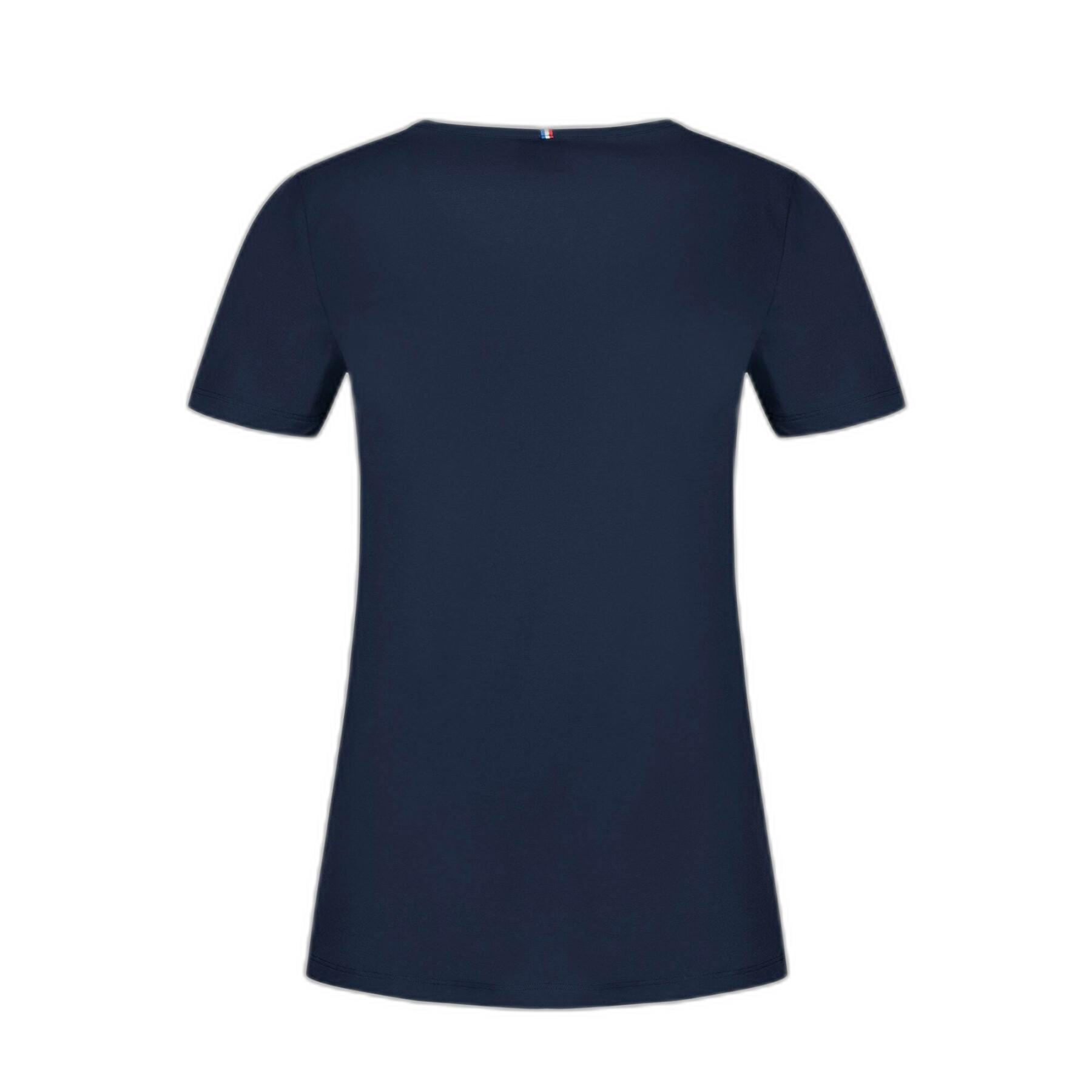 T-shirt med v-ringning för kvinnor Le Coq Sportif ESS N°2
