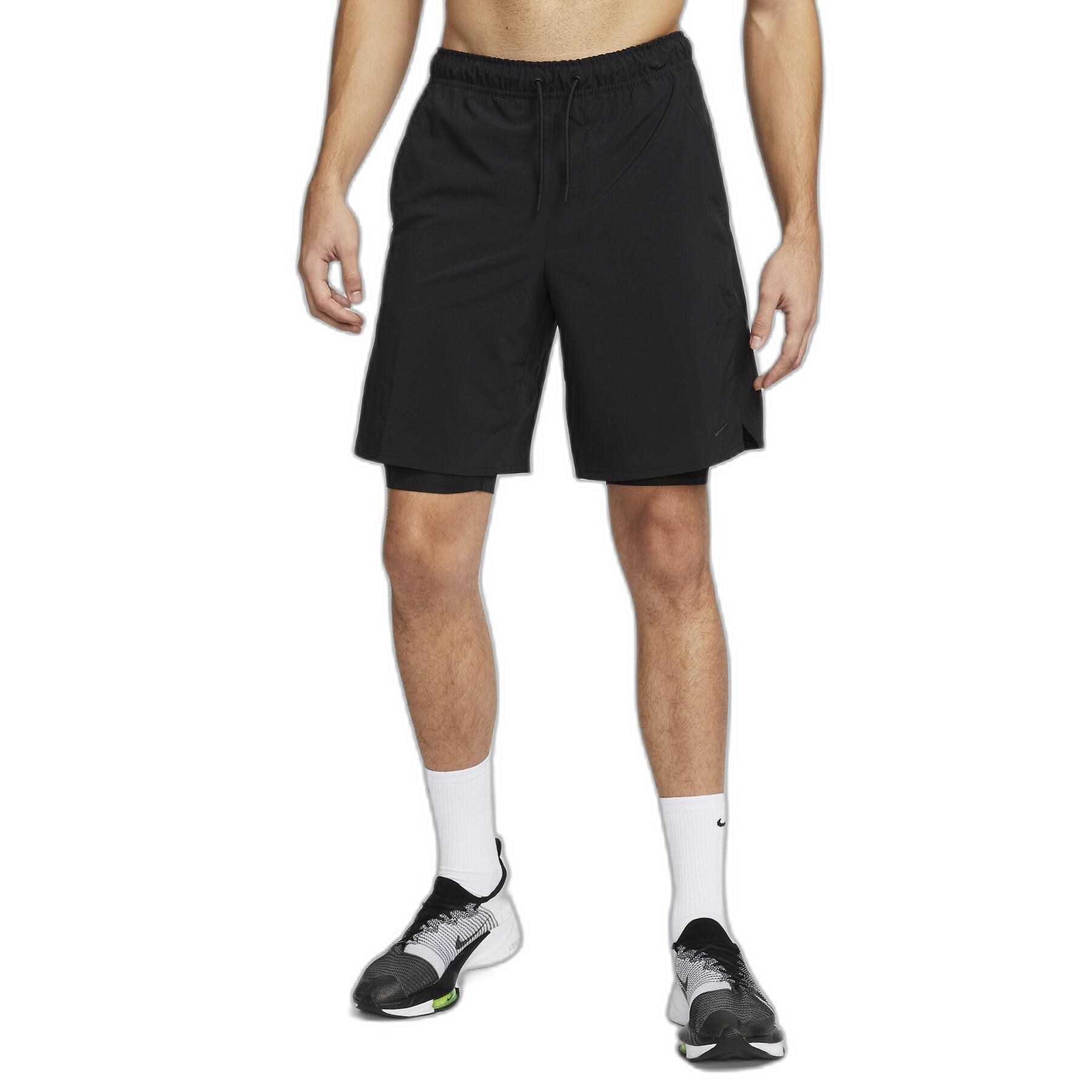 2 i 1 vävd shorts Nike Dri-Fit Unlimited 9 "