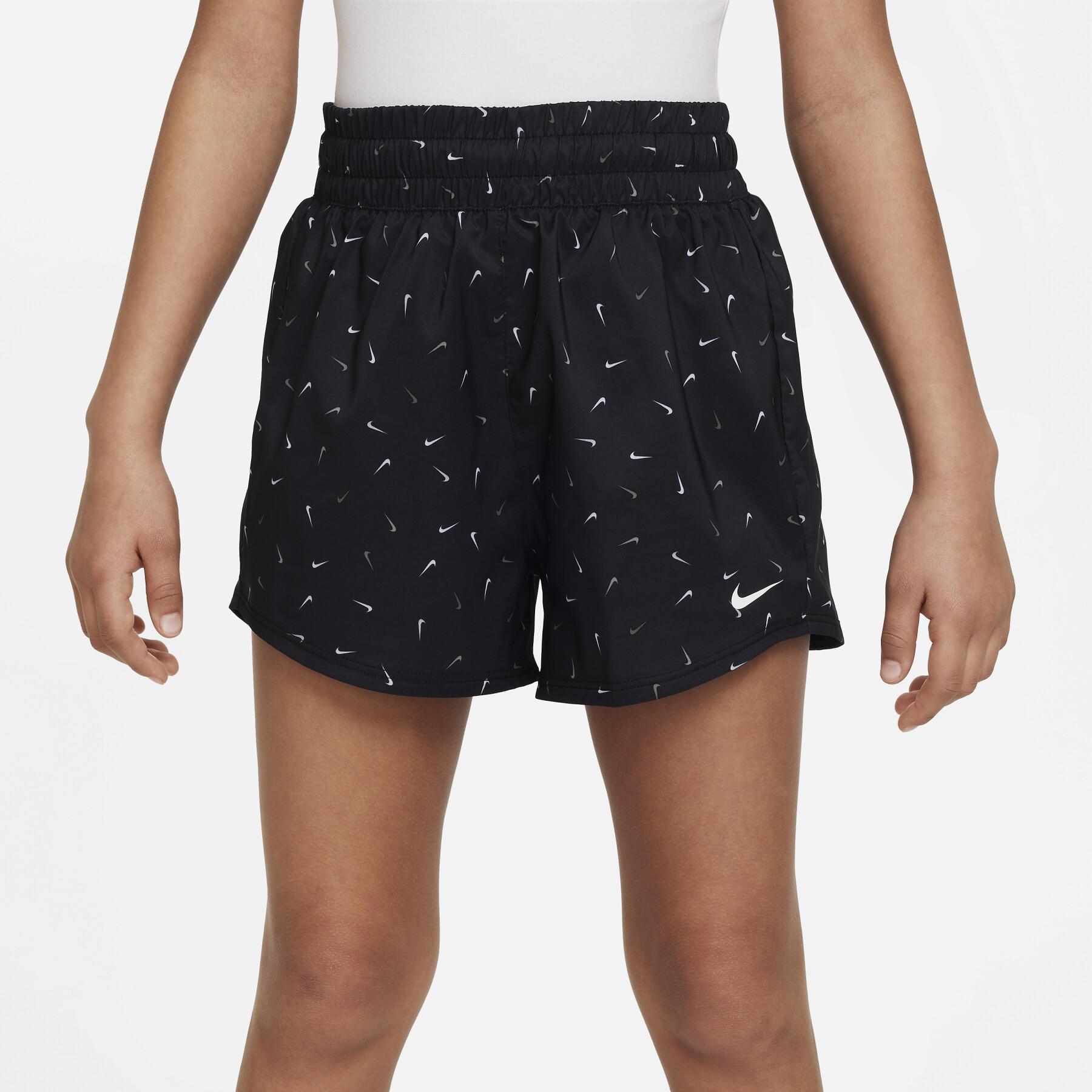 Shorts för flickor Nike Dri-Fit One HR Logo Print