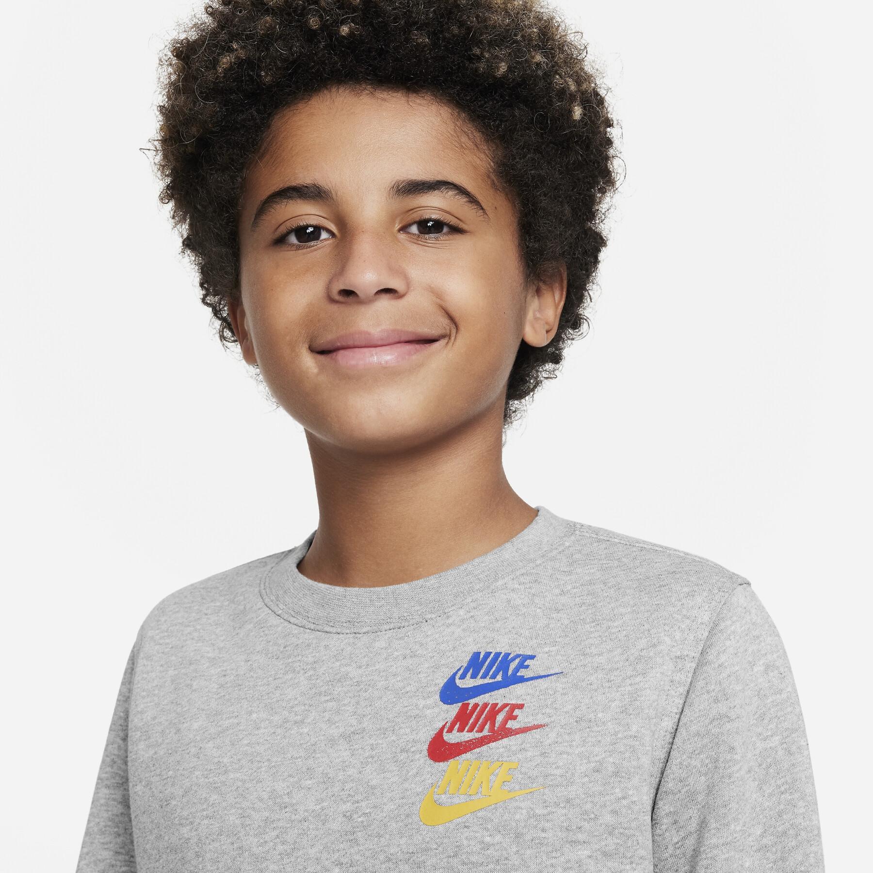 Sweatshirt med rund halsringning för barn Nike Standard Issue Fleece BB
