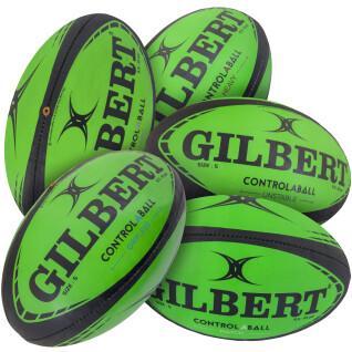 Förpackning med 5 rugbybollar Gilbert Pass Catch Skill System (taille 5)