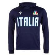 Sweatshirt med huva Italie Rugby Travel 2022/23
